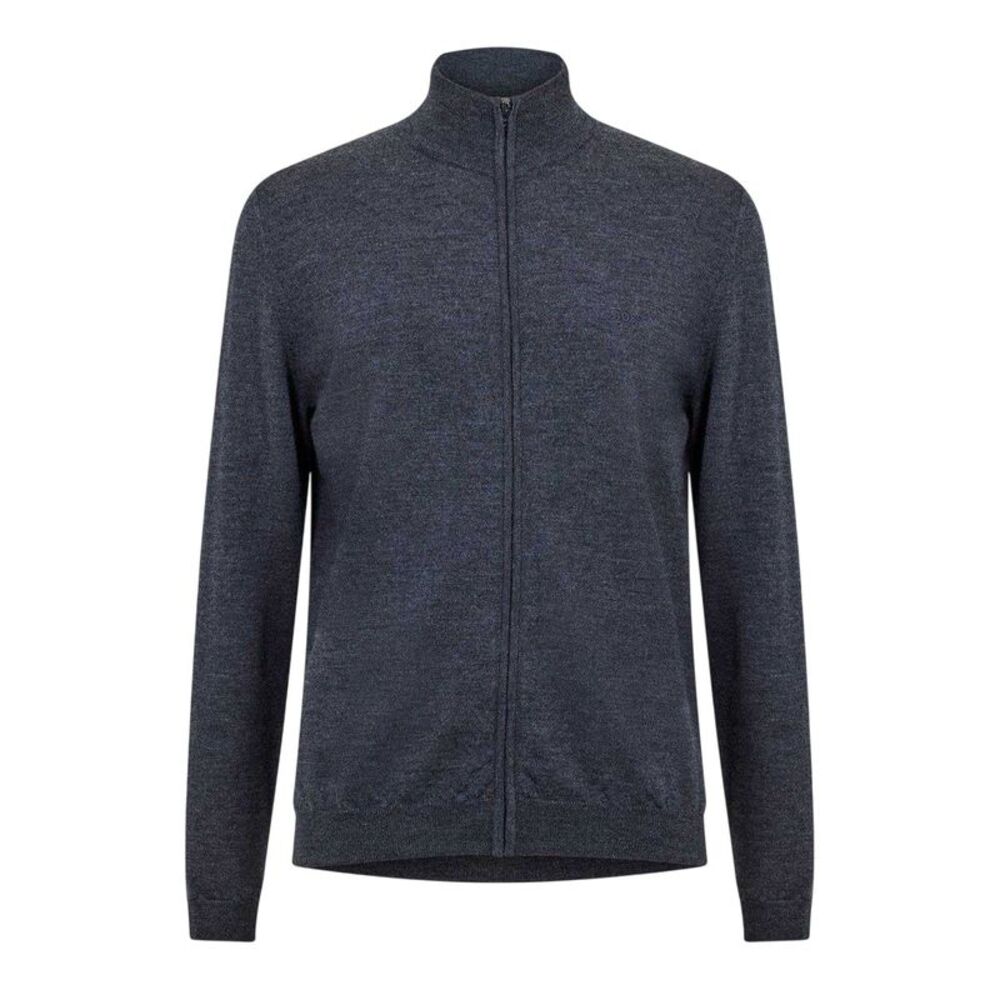 Boss Mens Full Zip Cardigan / Medium Grey